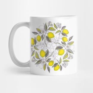 Lemon pattern Mug